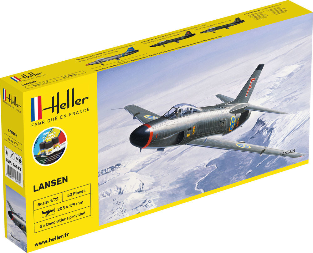 Heller 1:72 Gift Set - SAAB 32 Lansen