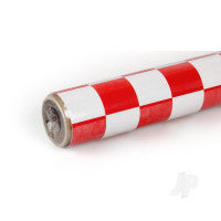 Oracover 2m ORACOVER Fun-3 Medium Chequered, White + Red (60cm width) ORA43-010-023-002