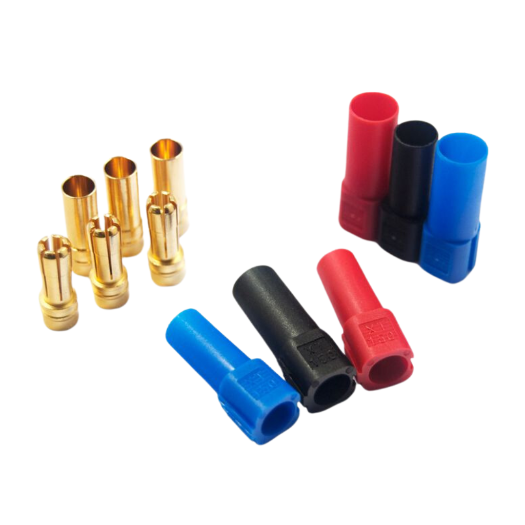 Amass XT150 Connectors for Motors (3 Pairs – Red, Black & Blue)