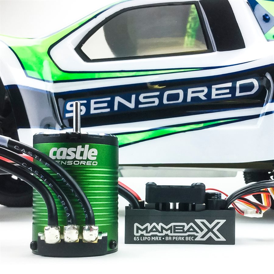 Mamba X,  Sensored, 25.2V WP Esc & 1406-4600kV Combo