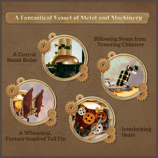 Steampunk Airship - 1949 pcs