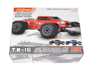 TK-16 Brushed RC Truck (Black) 1:16