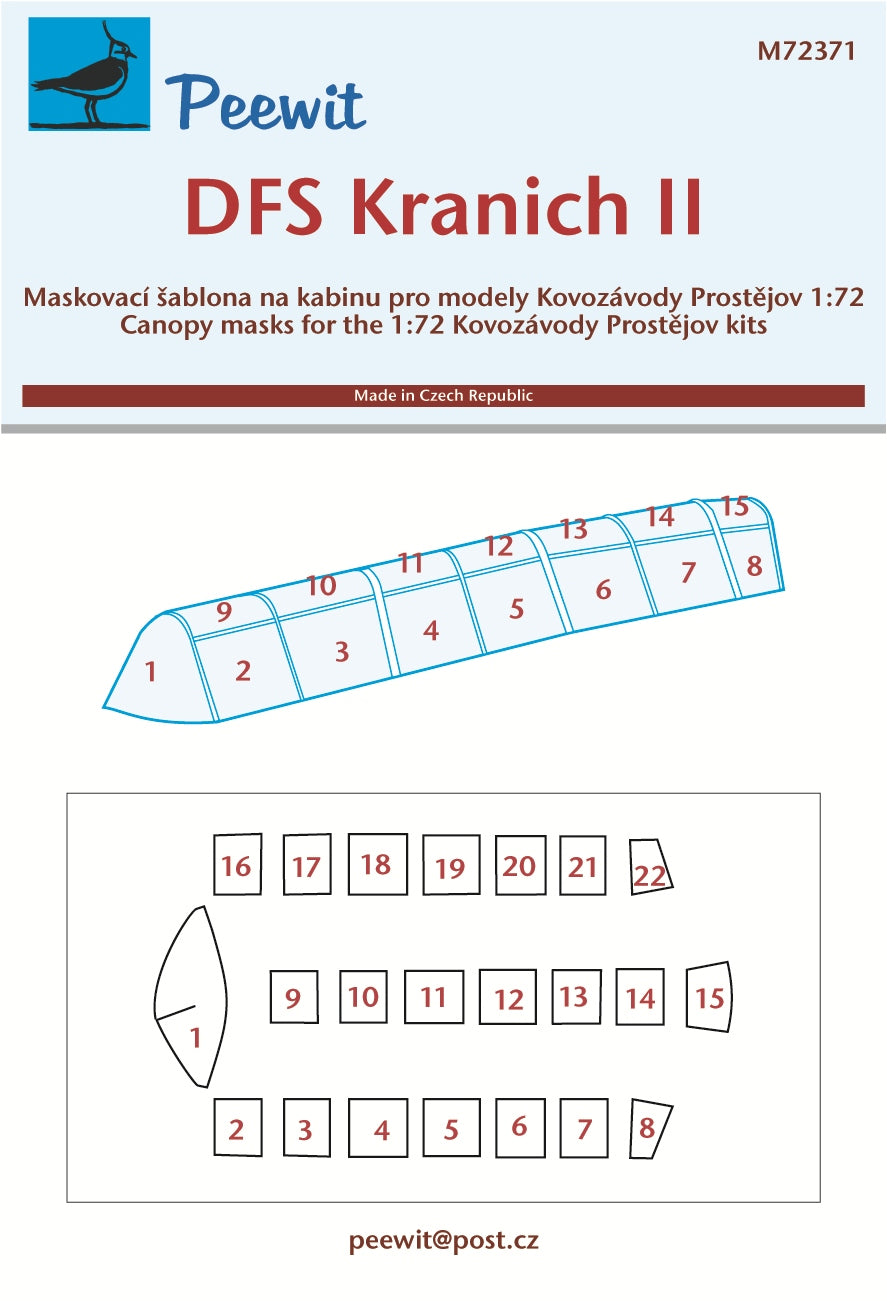 DFS Kranich II (designed to be used with Kovozavody Prostejov kits)