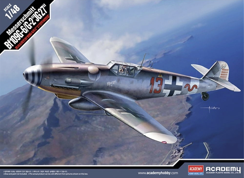 Academy German Air Force Messerschmitt Bf 109G-6/G-2 "JG 27" Fighter Aircraft PKAY12321
