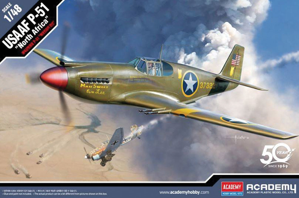 Academy USAAF P-51 "North Africa" / Mustang Mk IA Fighter Aircraft PKAY12338