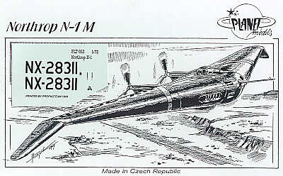 Northrop N1M flying wing with decals