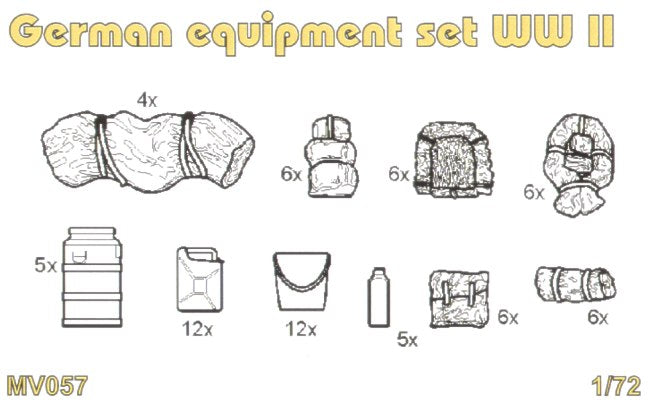 Planet Models German equipment set WWII.