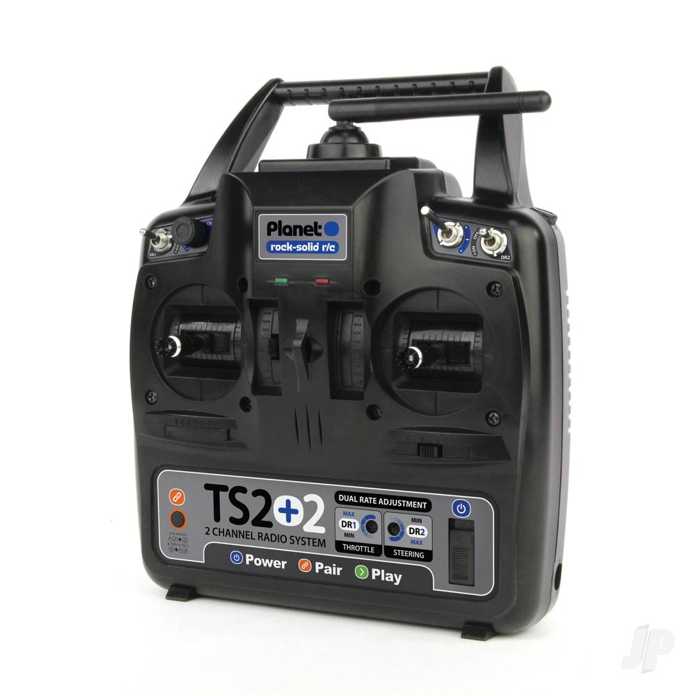 Planet TS2+2 2.4GHz 2-Channel Stick Transmitter with 2 Aux Channels with 6 - PLAT02101 1