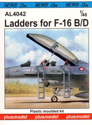 Ladders for General-Dynamics F-16B/F-16D (Hasegawa, Italeri and Kinetic Model kits)[Lockheed-Martin]