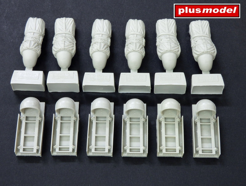 Douglas C-47 Skytrain racks for drop containers (designed to be used with Monogram and Revell kits)