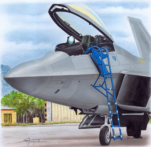 Ladder for Lockheed-Martin F-22A (designed to be used with Academy, Hasegawa, Italeri and Revell kits)[Boeing]