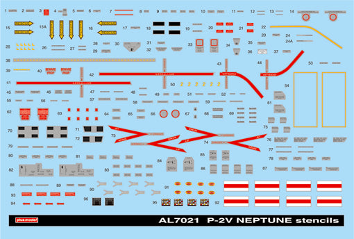Lockheed P2V-7 Neptune stencilling (designed to be used with Hasegawa and Revell kits)