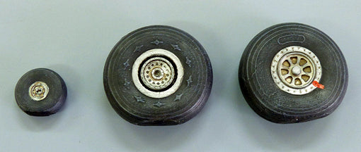 Curtiss C-46 Commando wheels (designed to be used with Williams Bros and S & M kits)