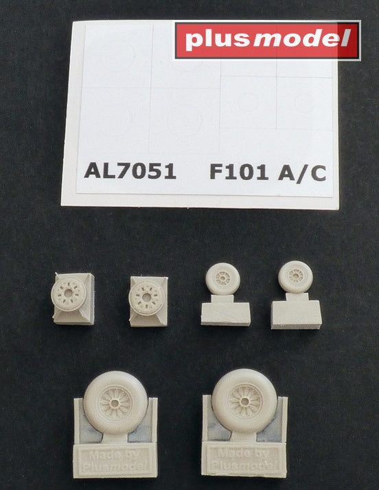 McDonnell F-101A/C Voodoo wheels (designed to be used with Hasegawa and Valom kits)[F-101C]