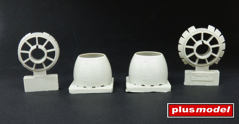 Martin PBM-5 Mariner engine covers (designed to be used with Academy and Minicraft kits)