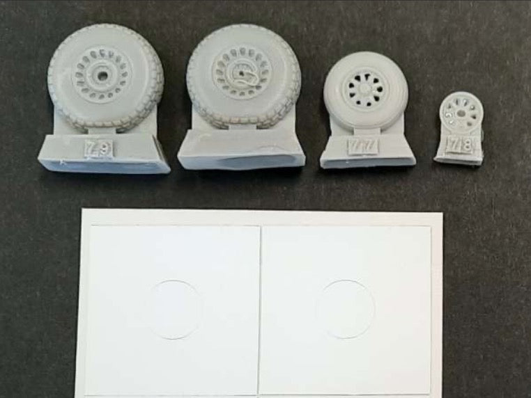 Douglas A-26B Invader wheels and paint mask (designed to be used with Italeri kits)