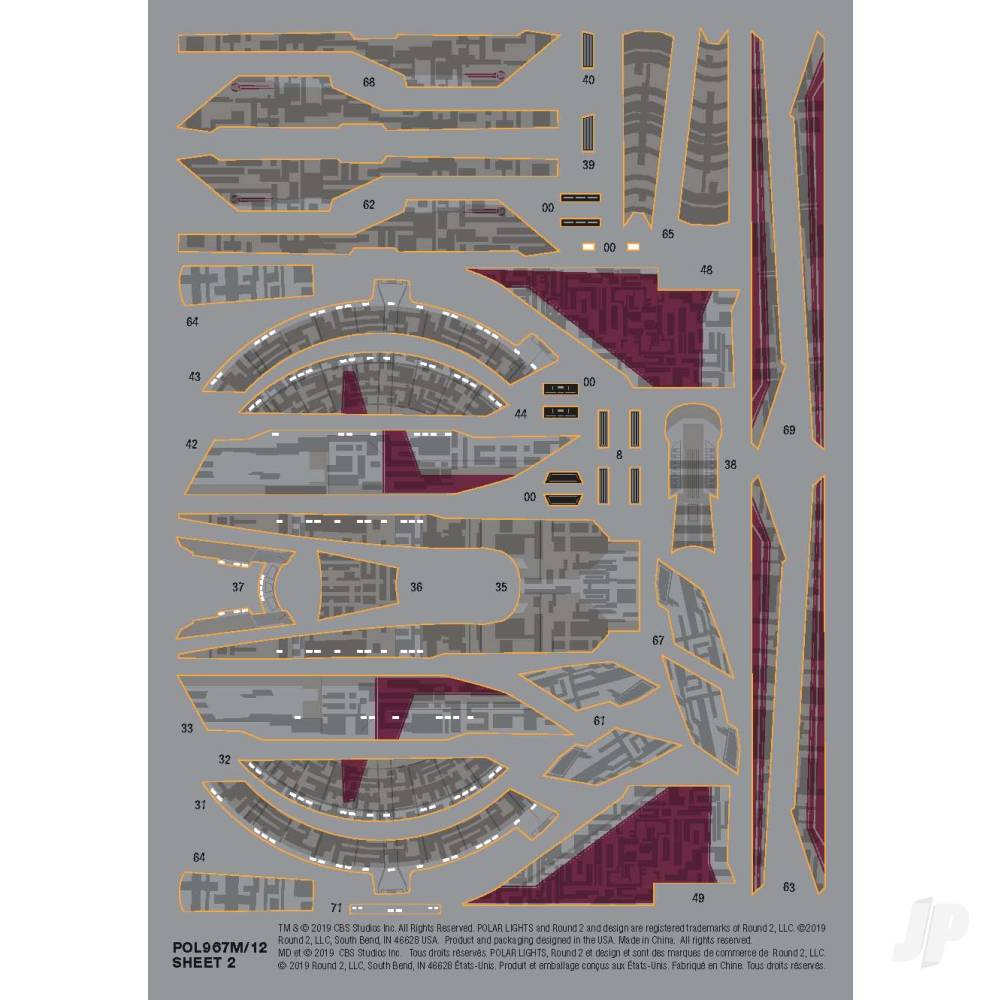 Polar Lights Star Trek USS Shenzhou (Snap) 2T POL967M 10