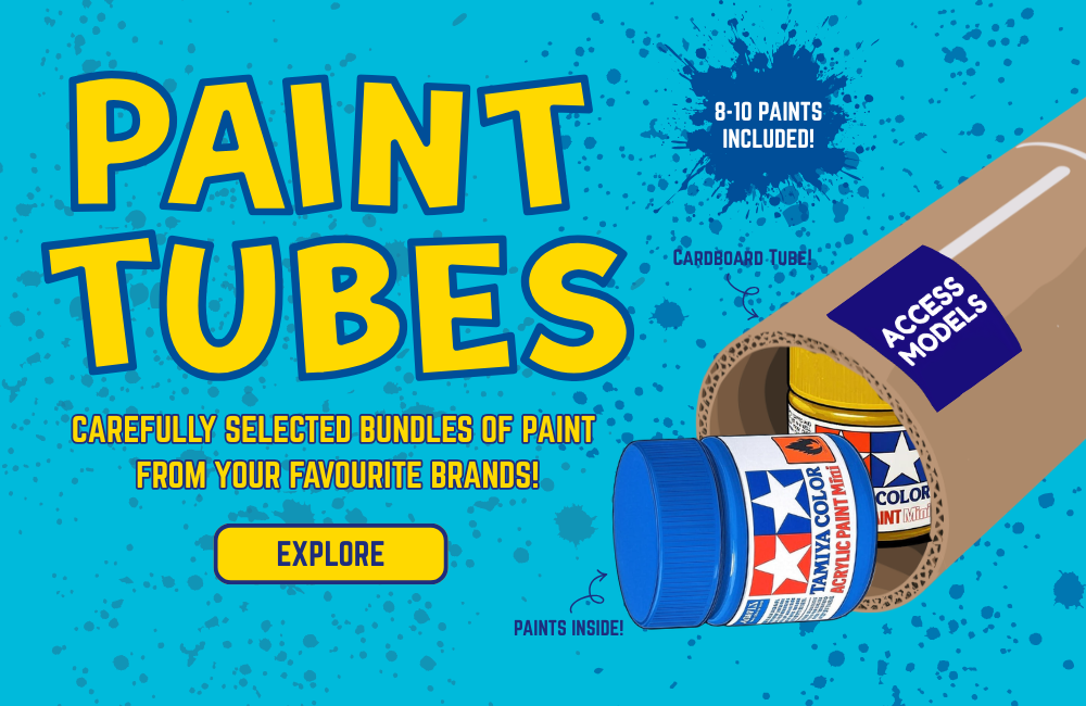 paint tubes mobile landing page strip