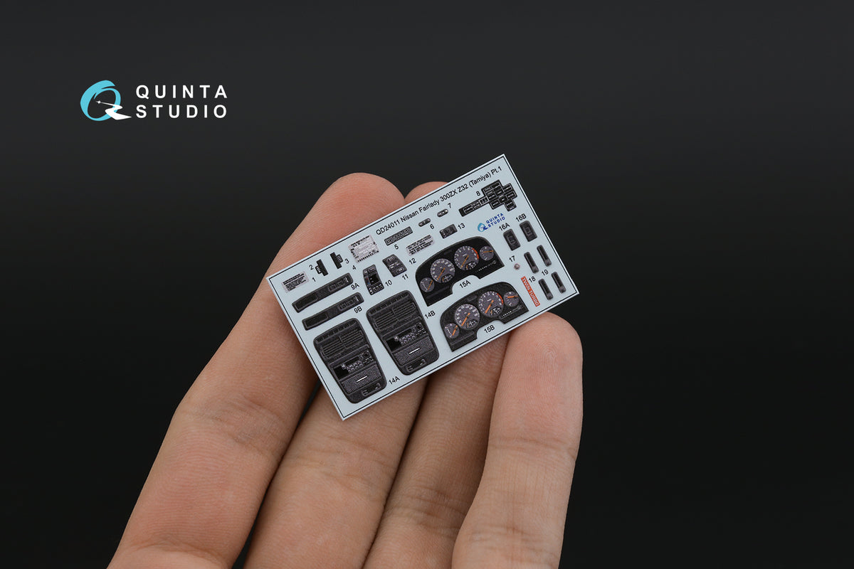 Nissan Fairlady 300ZX Z32 3D-Printed coloured Interior on decal paper (designed to be used with Tamiya kits)