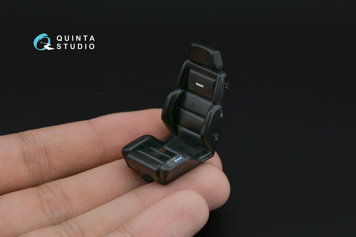 Porsche 911 Turbo (930) 3D-Printed coloured Interior on decal paper (designed to be used with Tamiya kits)