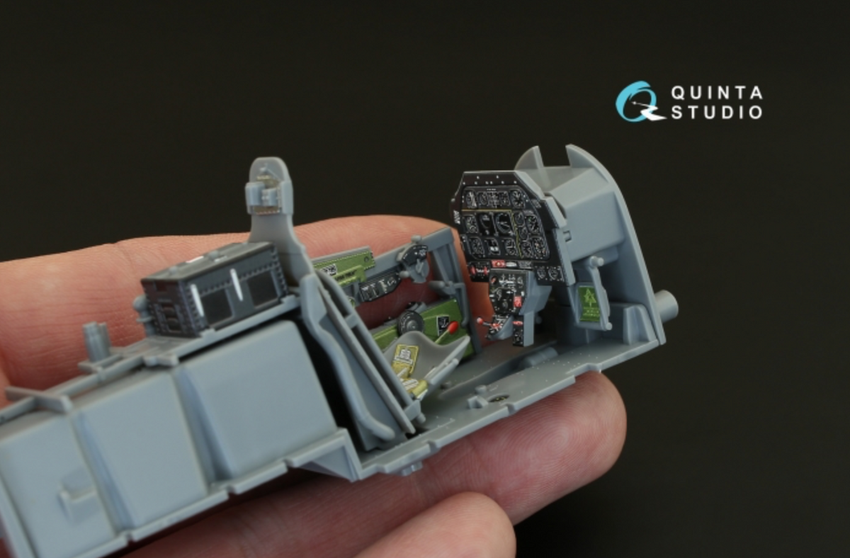 North-American P-51D Mustang (Late) 3D-Printed coloured Interior on decal paper (designed to be used with Tamiya kits)