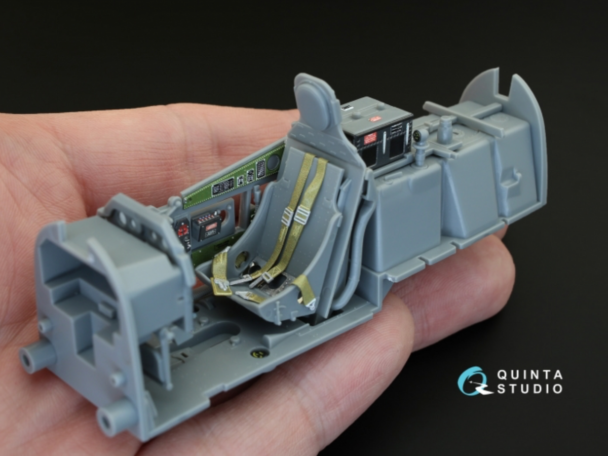 North-American P-51D Mustang (Early) 3D-Printed coloured Interior on decal paper (designed to be used with Tamiya kits)