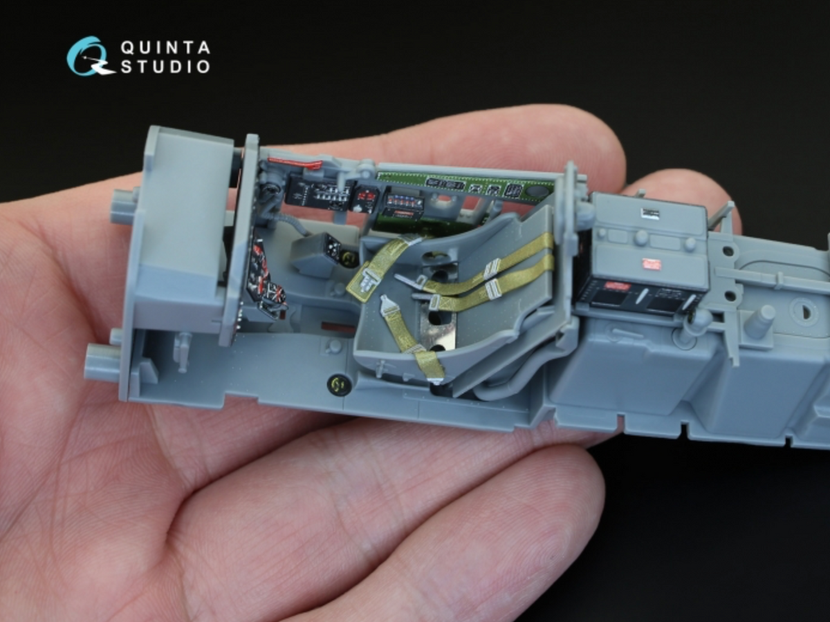 North-American P-51D Mustang (Early) 3D-Printed coloured Interior on decal paper (designed to be used with Tamiya kits)