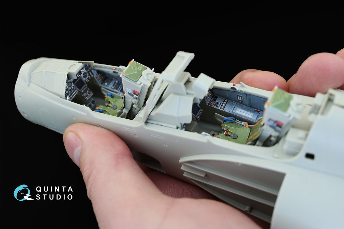Dassault_Mirage 2000B 3D-Printed coloured Interior on decal paper (designed to be used with Kitty Hawk Models Models and Zimi Model kits)