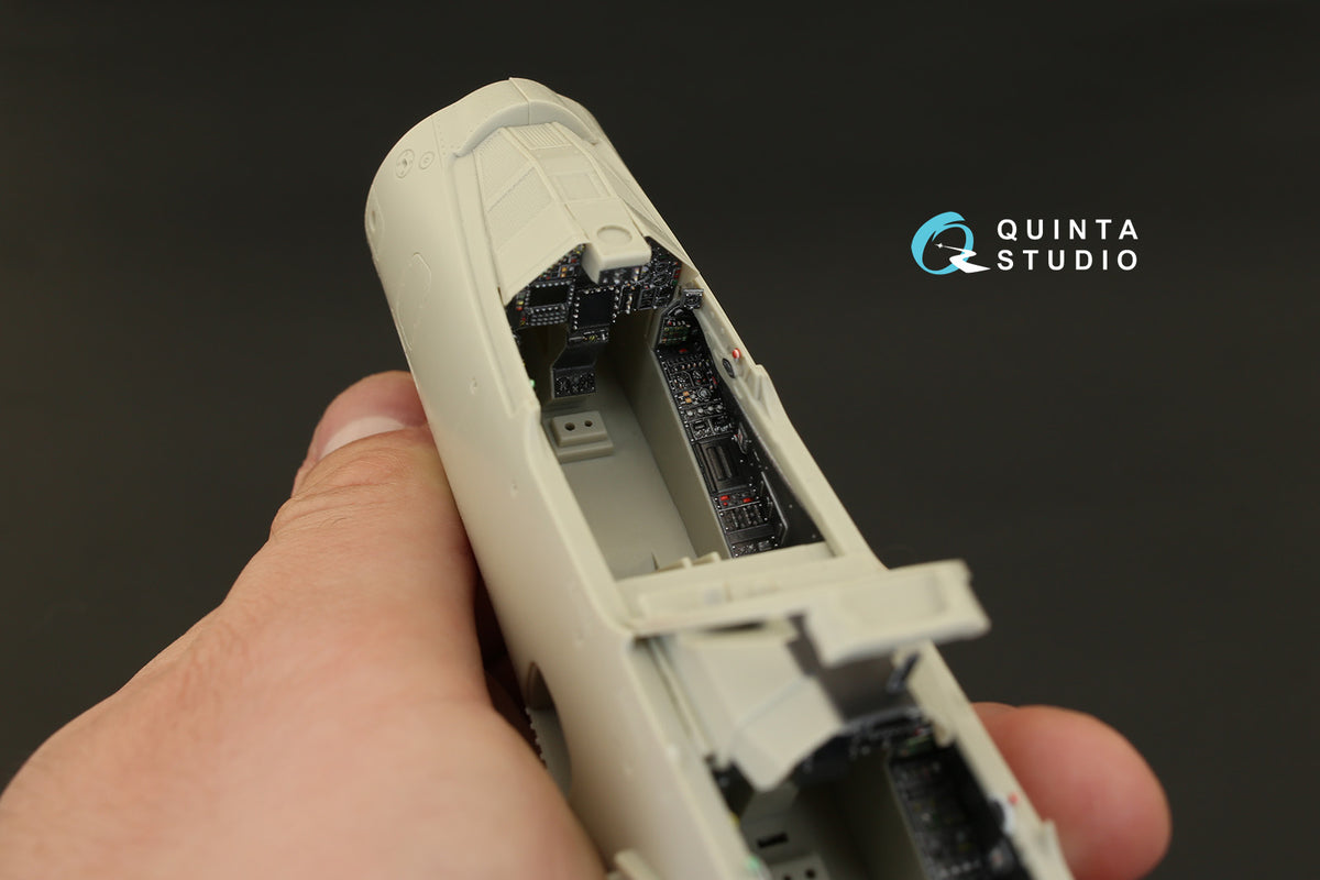 Dassault_Mirage 2000D 3D-Printed coloured Interior on decal paper (designed to be used with Kitty Hawk Models Models and Zimi Model kits)