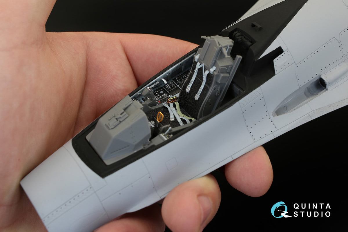 Lockheed-Martin F-16C 3D-Printed coloured Interior on decal paper (designed to be used with Academy kits)