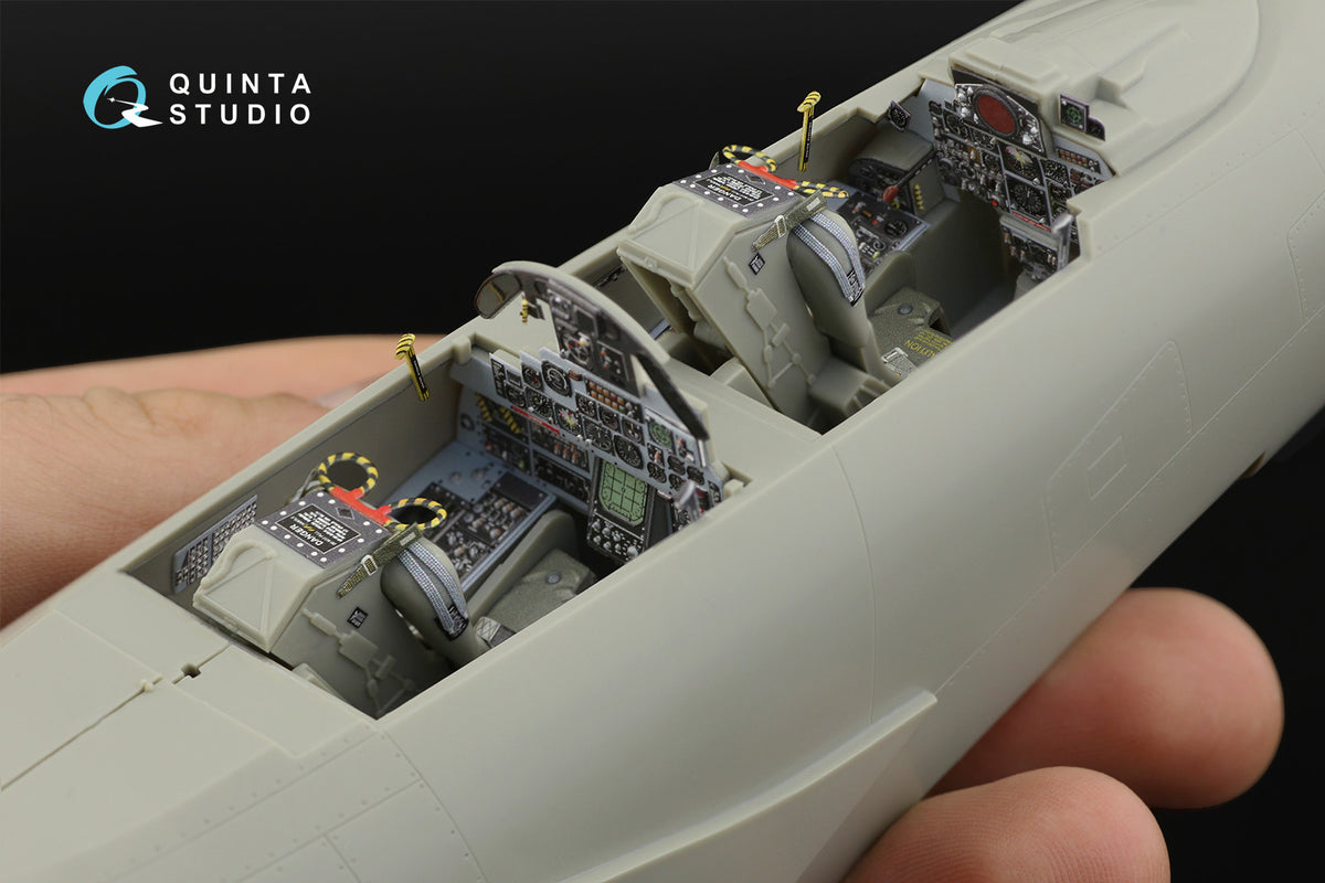 McDonnell F-4J Phantom F-4E 3D-Printed coloured Interior on decal paper (designed to be used with Revell kits)