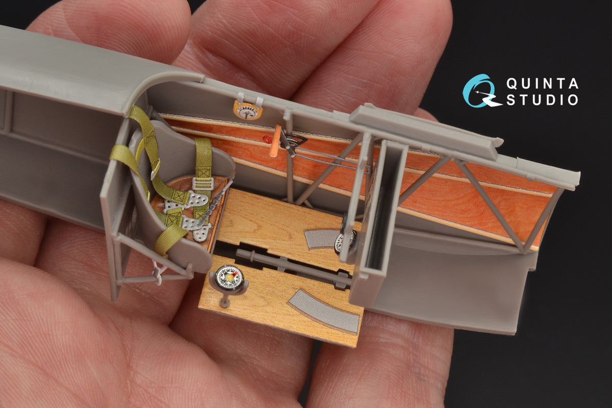 Fokker Dr.I Triplane 3D-Printed coloured Interior on decal paper (designed to be used with Roden kits)