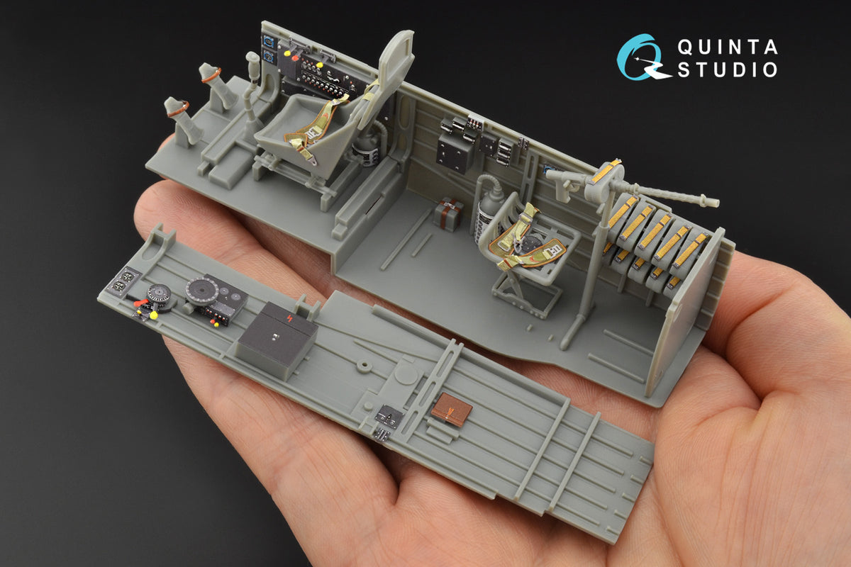 Junkers Ju-87B-2/R-2 'Stuka' 3D-Printed coloured Interior on decal paper (designed to be used with Trumpeter kits)