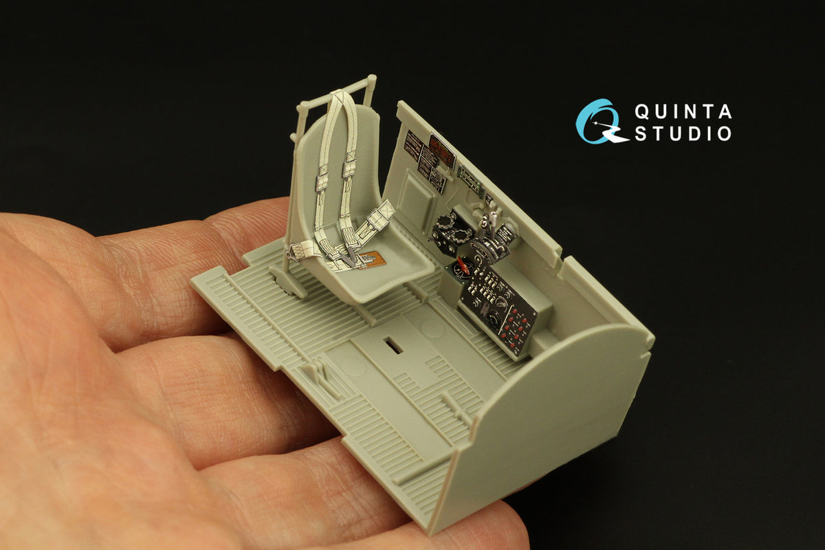 Republic P-47D Thunderbolt Razorback 3D-Printed coloured Interior on decal paper (designed to be used with Trumpeter kits)