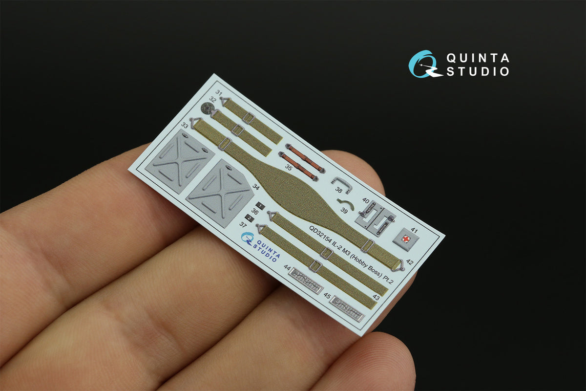 Ilyushin IL-2M3 3D-Printed coloured Interior on decal paper (designed to be used with Hobby Boss kits)