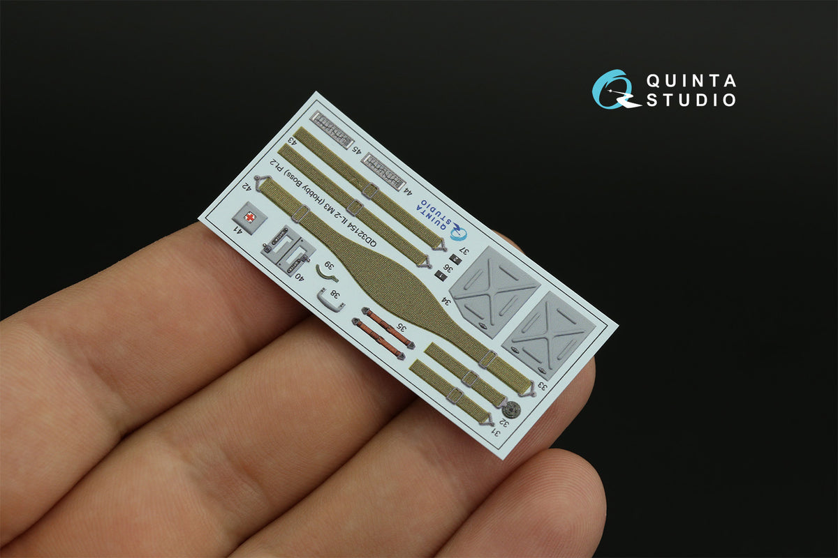 Ilyushin IL-2M3 3D-Printed coloured Interior on decal paper (designed to be used with Hobby Boss kits)