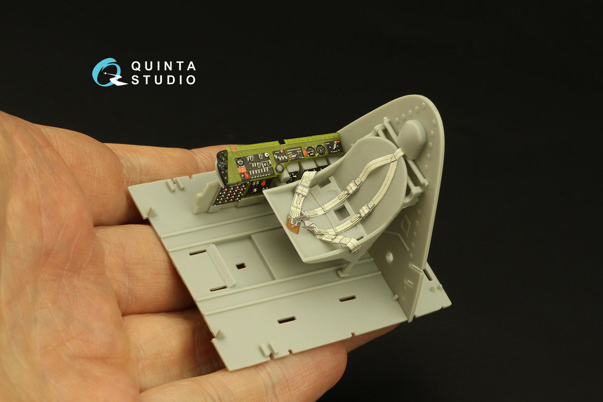 Grumman F6F-5N Hellcat (3D-Printed) & coloured Interior on decal paper(designed to be used with Trumpeter kits)