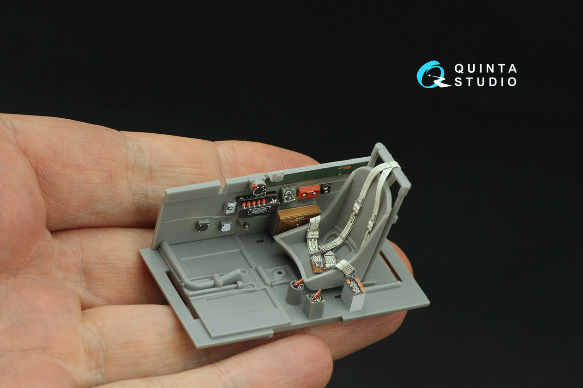 Republic P-47D Thunderbolt Bubbletop Early 3D-Printed coloured Interior on decal paper (designed to be used with Hasegawa kits)