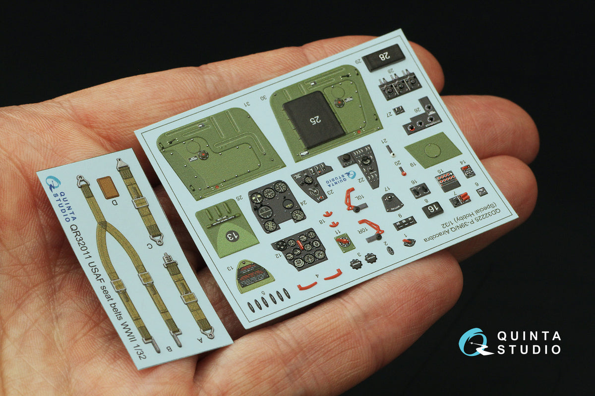 Bell P-39Q/N Airacobra 3D-Printed coloured Interior on decal paper (designed to be used with Special Hobby kits)