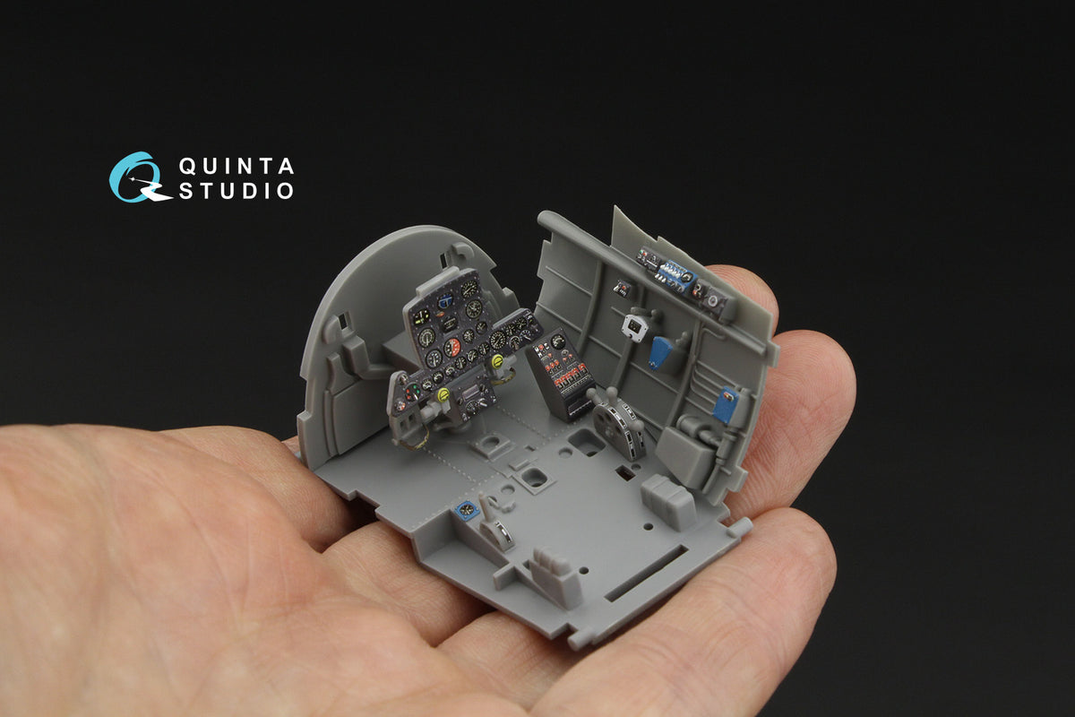 Nakajima Ki-84 Hayate 3D-Printed & coloured Interior on decal paper (designed to be used with Hasegawa kits)
