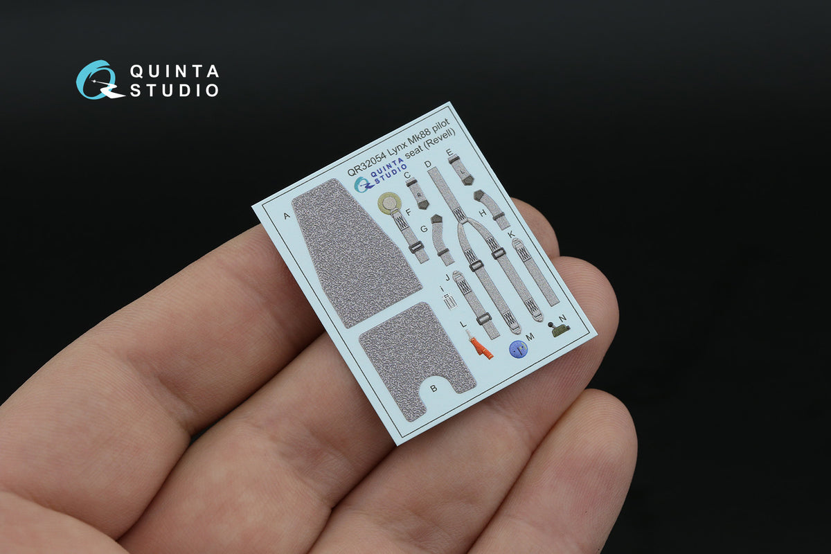 Westland Lynx Mk.88 3D-Printed & coloured Interior on decal paper (designed to be used with Revell kits)