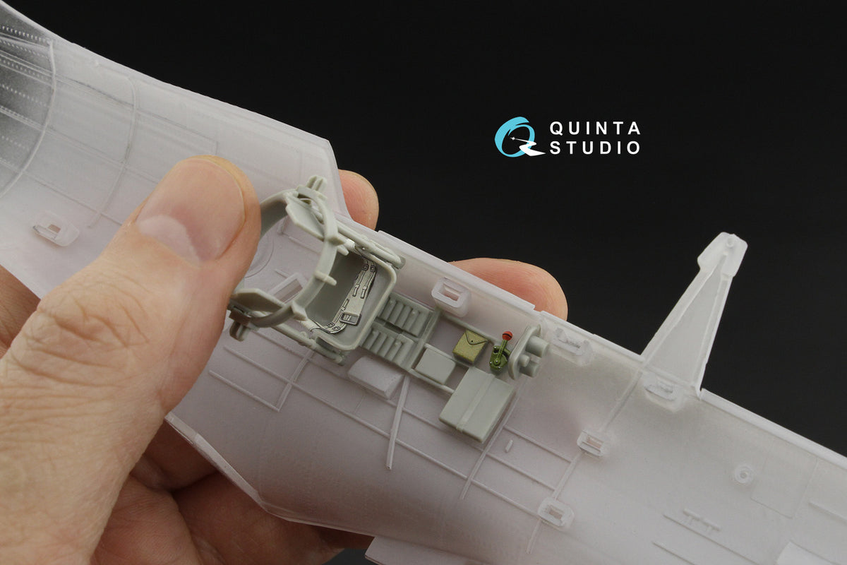 Douglas SBD Dauntless Family Rear Cockpit 3D-Printed & coloured Interior on decal paper (designed to be used with Trumpeter kits)[SBD-2 SBD-3 SBD-4 SBD-5]
