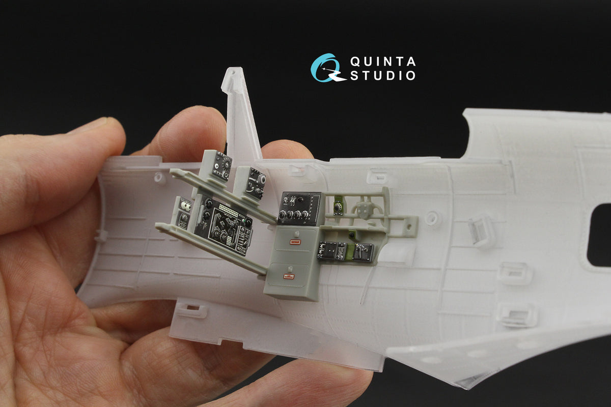 Douglas SBD Dauntless Family Rear Cockpit 3D-Printed & coloured Interior on decal paper (designed to be used with Trumpeter kits)[SBD-2 SBD-3 SBD-4 SBD-5]