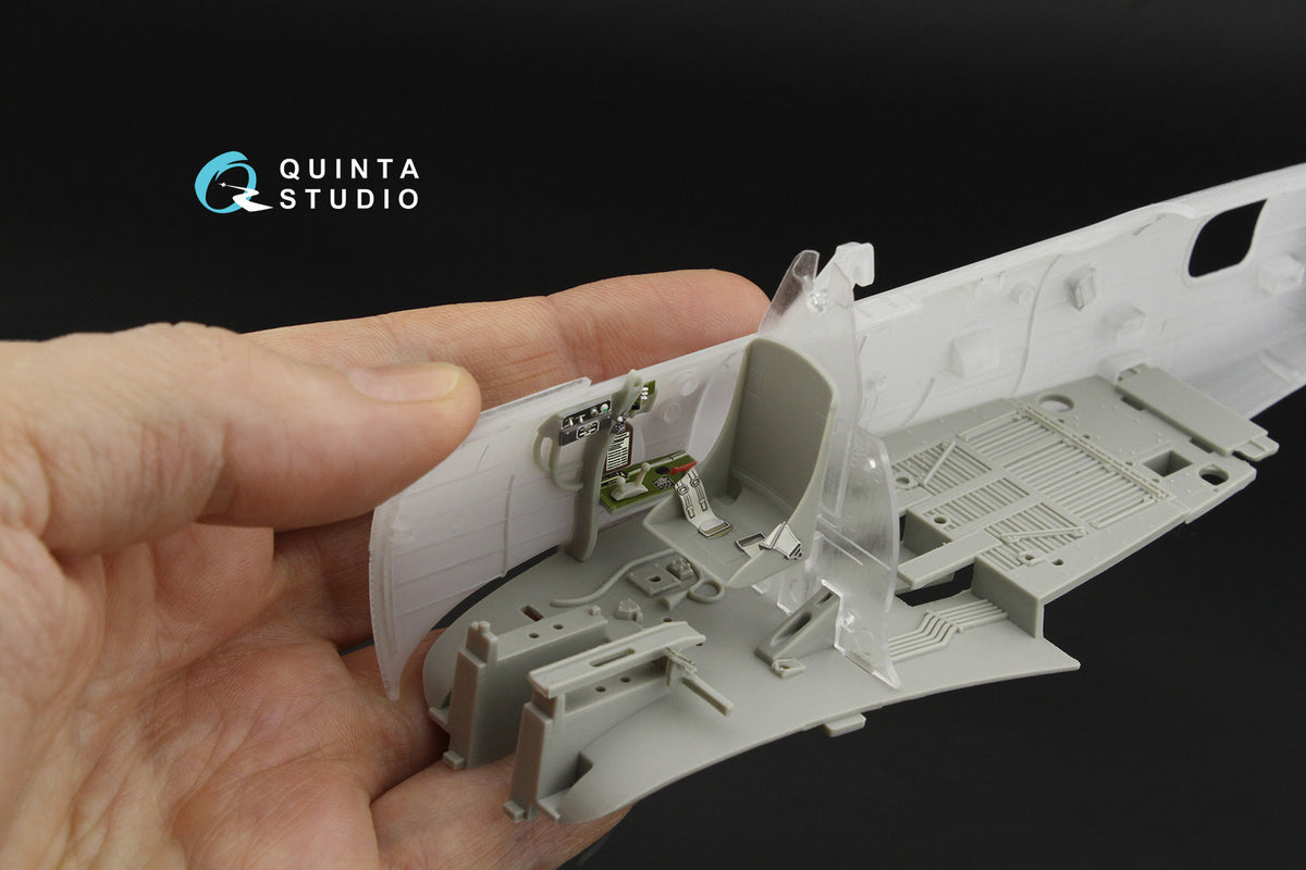 Douglas SBD-3/SBD-4 Dauntless Pilot's Cockpit 3D-Printed & coloured Interior on decal paper (designed to be used with Trumpeter kits)