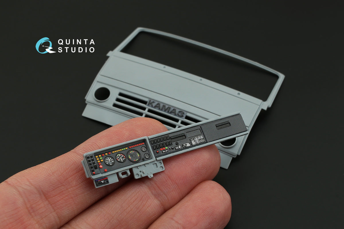 KamAZ-5350 Mustang 3-axle Family 3D-Printed coloured Interior on decal paper (for Zvezda kits)