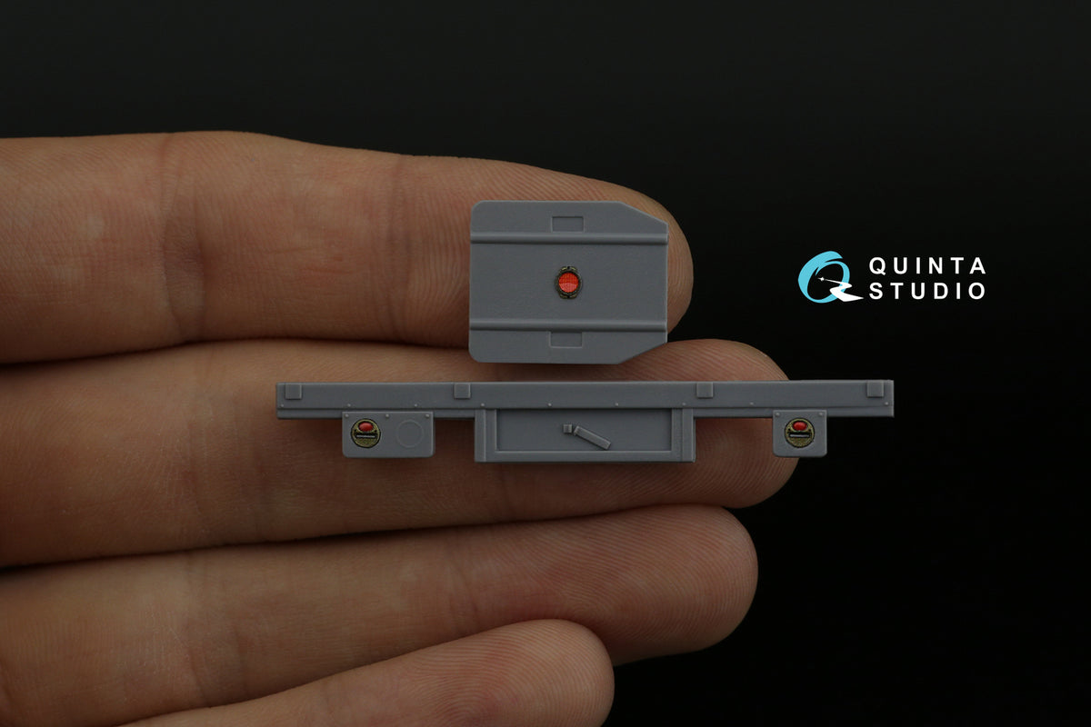 Studebaker US6 3D-Printed coloured Interior on decal paper (designed to be used with ICM UA UK kits)