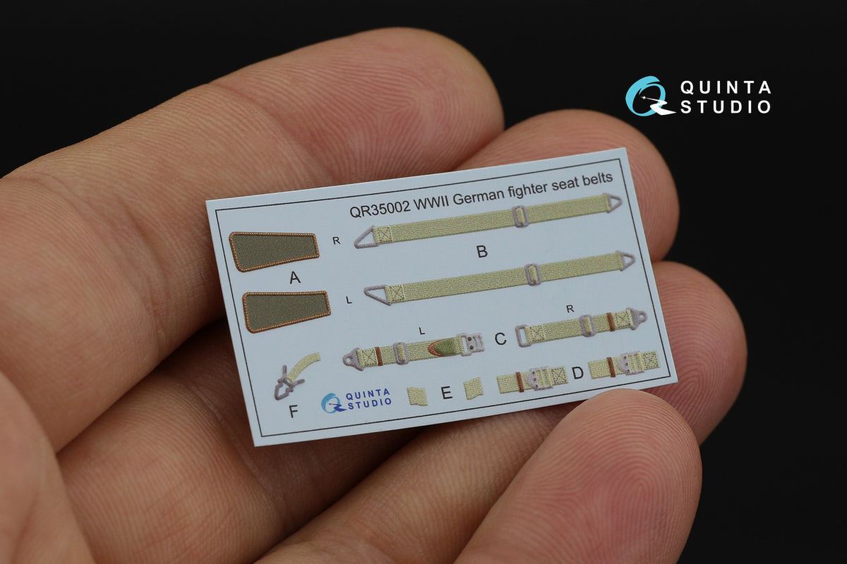 Messerschmitt Bf-109G-6 3D-Printed coloured Interior on decal paper (designed to be used with Border Model kits)