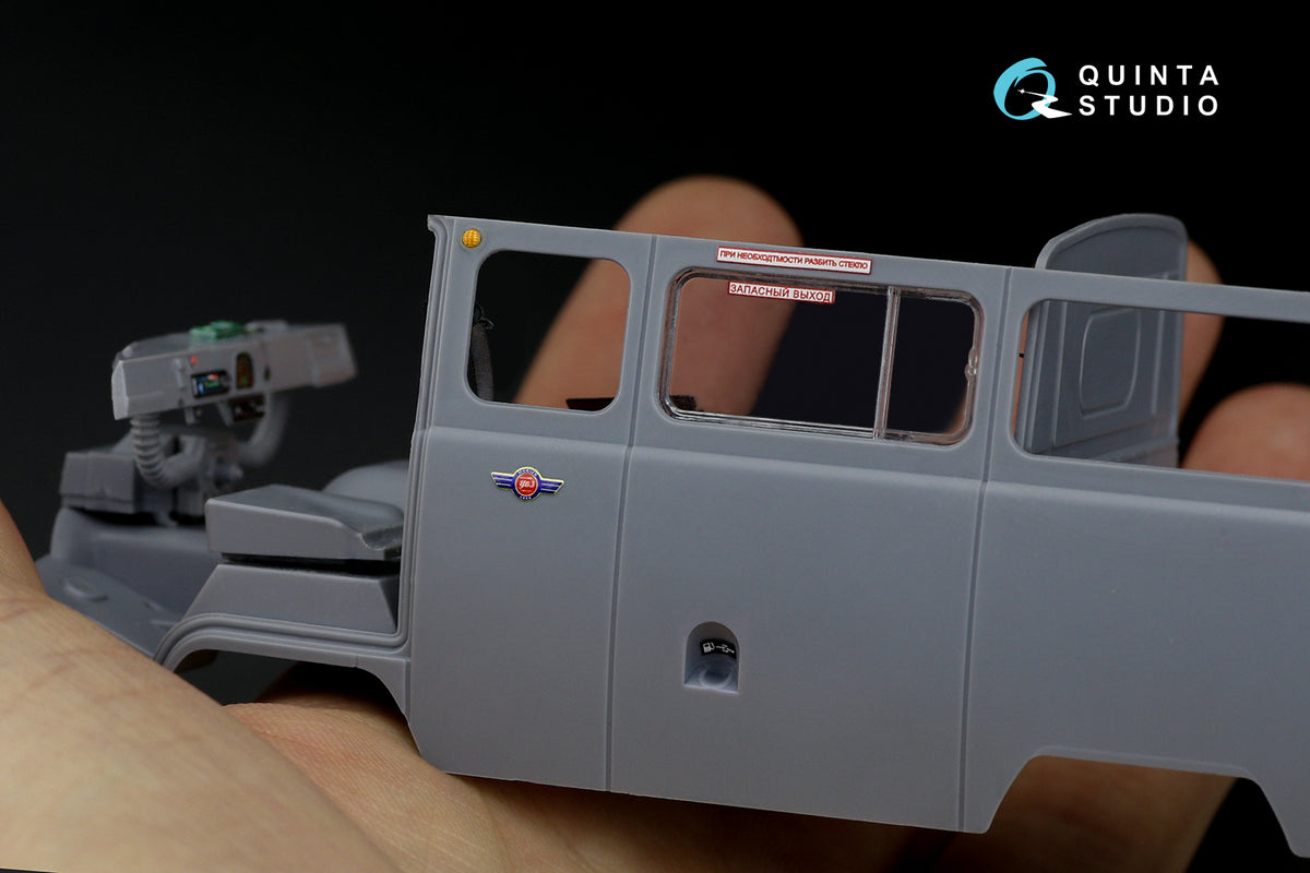 UAZ-3909 3D-Printed coloured Interior on decal paper (designed to be used with Zvezda kits)