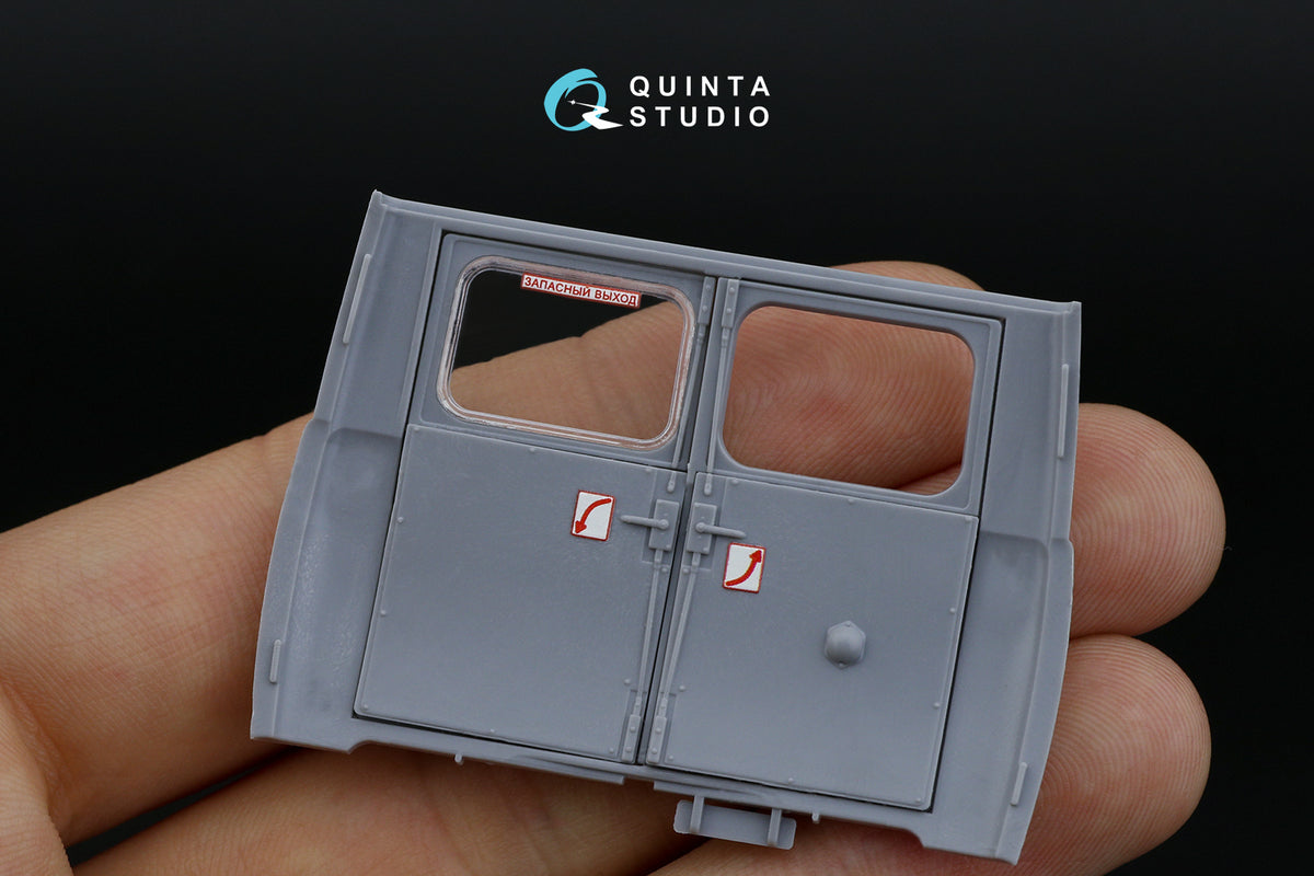 UAZ-3909 3D-Printed coloured Interior on decal paper (designed to be used with Zvezda kits)