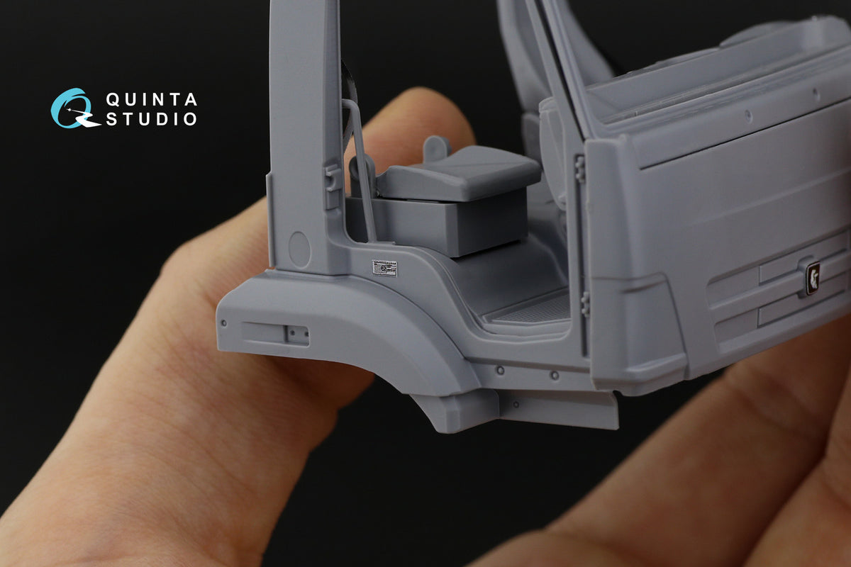KAMAZ 65115 Dump truck 3D-Printed coloured Interior on decal paper (designed to be used with Zvezda kits)